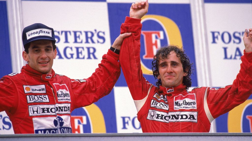 Ayrton Senna e Alain Prost. Foto: Divulgação / Internet