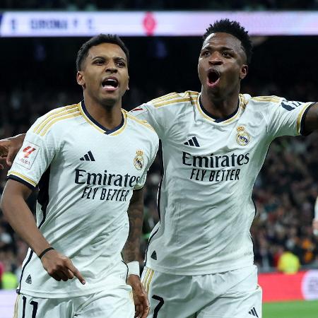 Rodrygo e Vini Jr.  Real Madrid - Foto: Divulgação / Internet